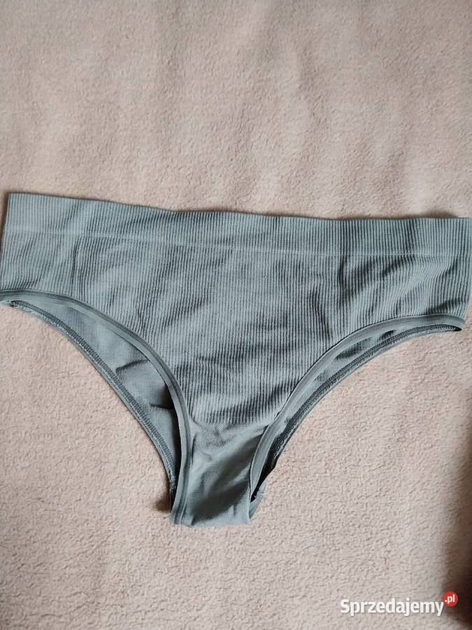Biustonosz 75 F i 4 pół stringi w rozmiarze XL 65cm Polkowice