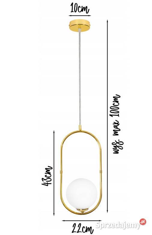 LAMPA SUFITOWA WISZĄCA BIAŁA KULA MLECZNA Złota podlaskie Choroszcz sprzedam