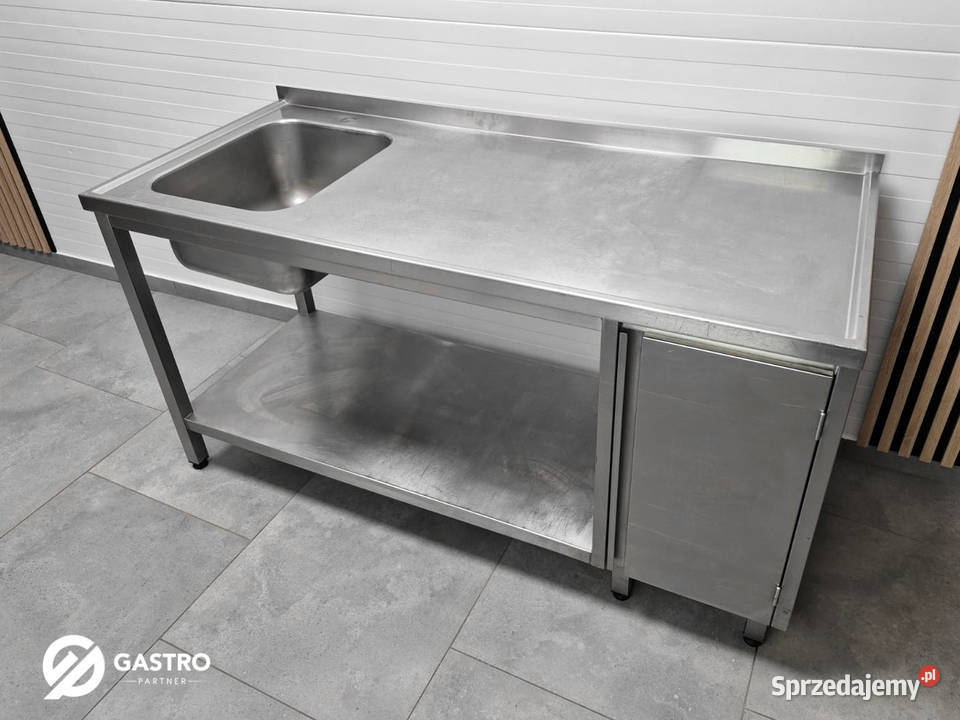 Zlew z półką szafką ze stali nierdzewnej Gastronomia Ostrów Wielkopolski