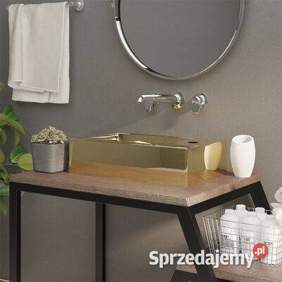 Umywalka z przelewem 49 x 25 x 15 ceramiczna mazowieckie Warszawa
