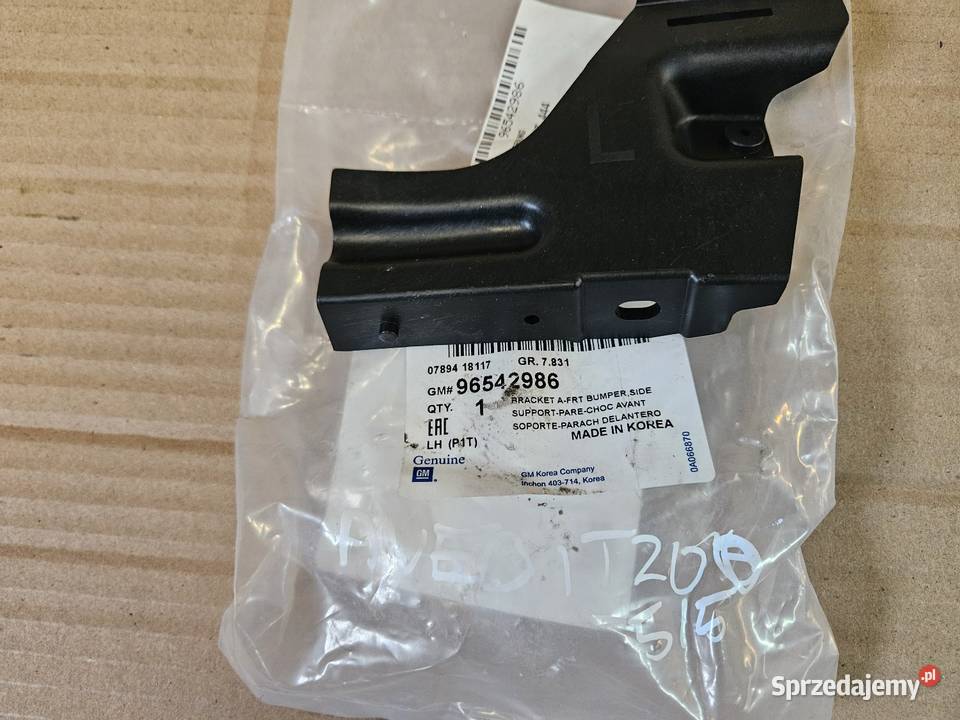 CHEVROLET AVEO ŚLIZG LEWY ZDERZAKA PRZÓD Międzychód