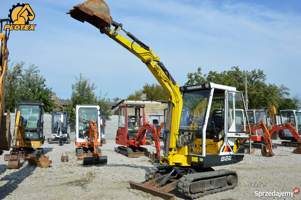Mini koparka YANMAR B22 3 ŁYŻKI BRUTTO 2500 Złoczew