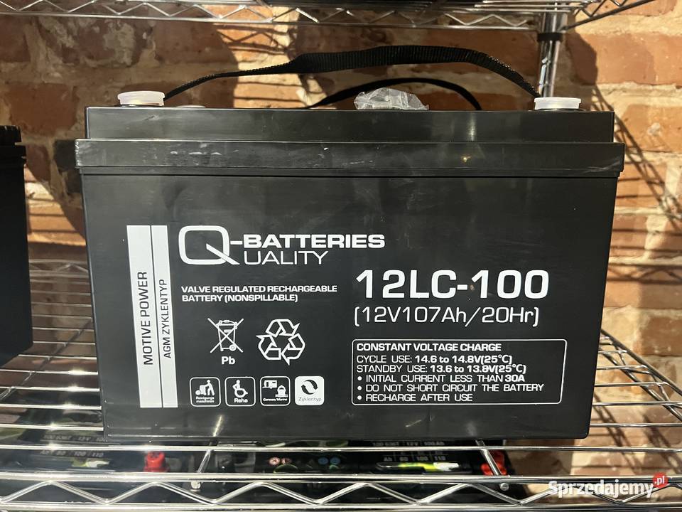 NOWA DOSTAWA Akumulator QBatteries AGM 107Ah do Bełchatów
