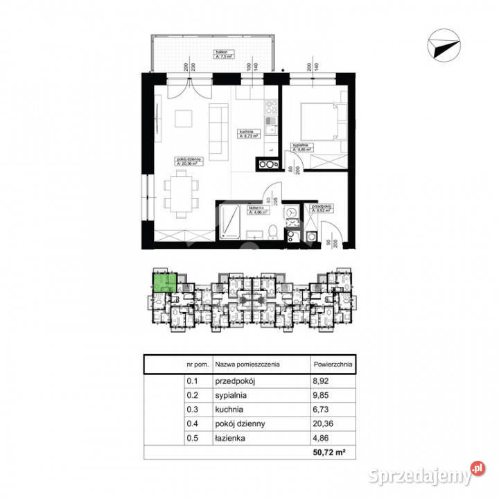 Cesja 2 pokoje z aneksem Projektant Rzeszów Mieszkania