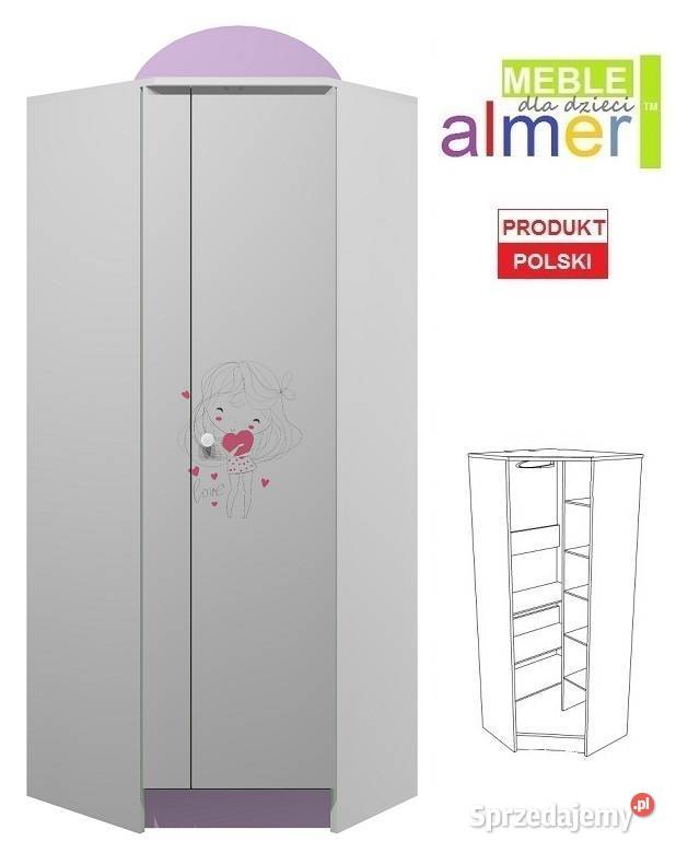 LOVE 23 N27 szafa narożna dziecięca 70x70 w190 Siemianowice Śląskie