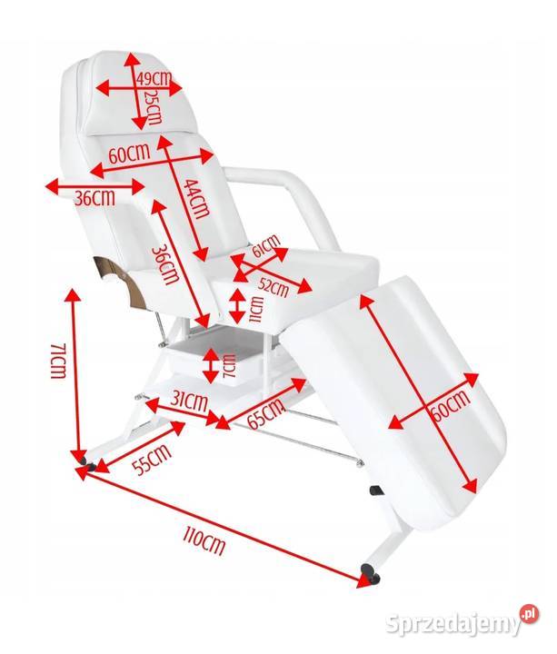 Łużko fotel kosmetyczny do masażu warmińsko-mazurskie Miłomłyn