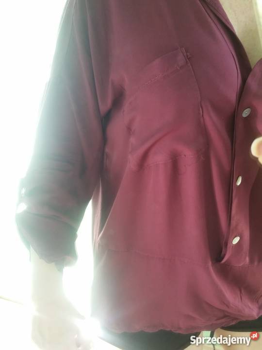 koszula bluzka top oversize z dekoltem