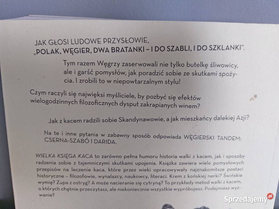 Wielka księga kaca książka prezent kuchnia Poznań