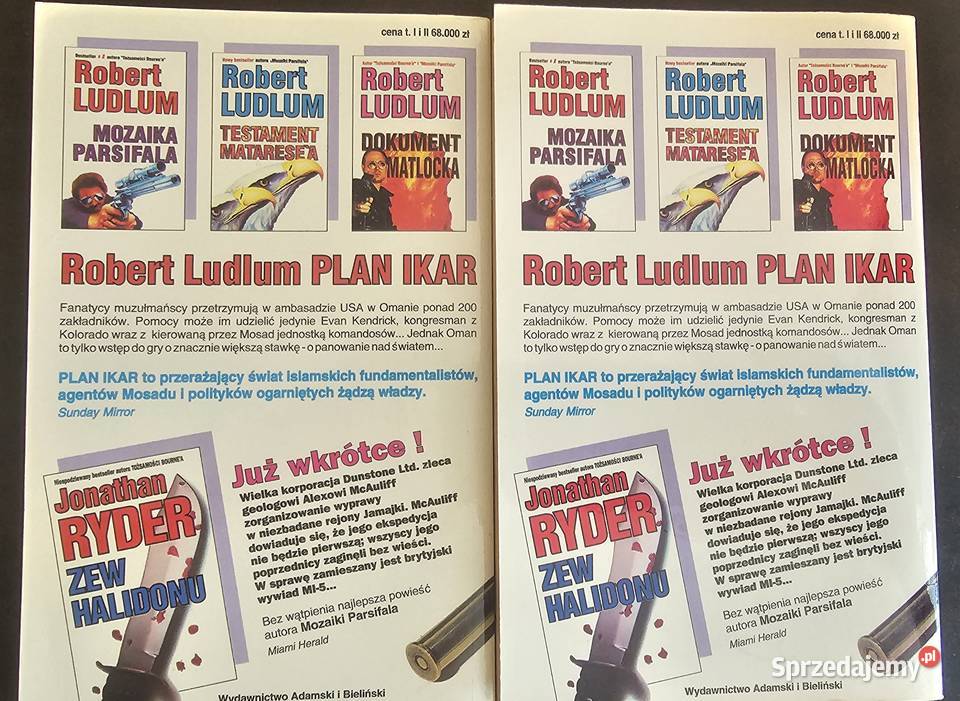 Robert LUDLUM zestaw książek 22 miękka Katowice