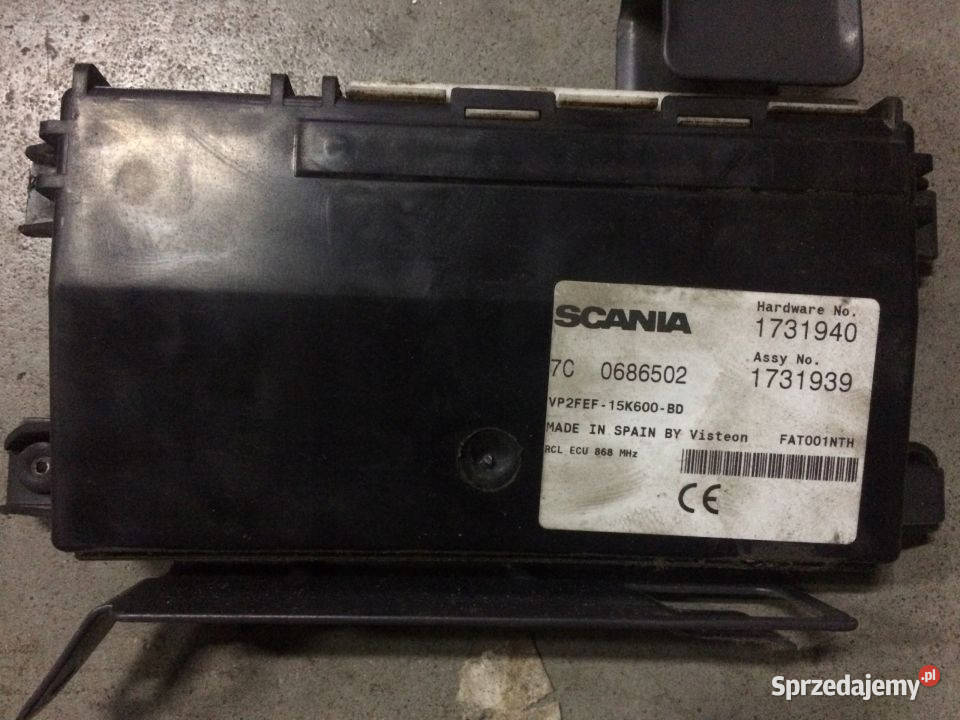 MODUL ZAMKA CENTRALNEGO SCANIA R 1731940 1731939 lubuskie Maszewo