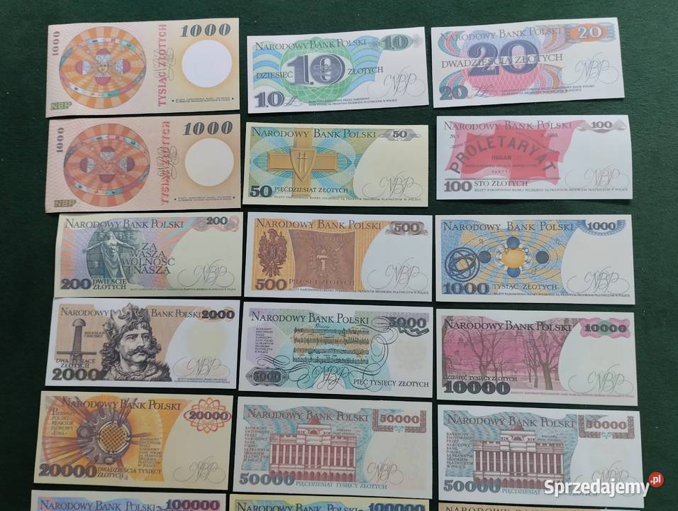 POLSKA zestaw 26 sztuk banknotów PRL NAJRZADSZE sprzedam