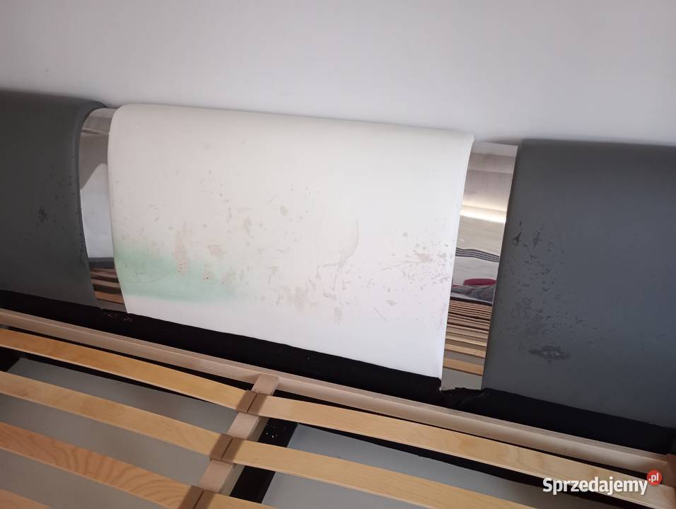 Łóżko tapicerowane eko skóra ze stelażem 180x200 podkarpackie