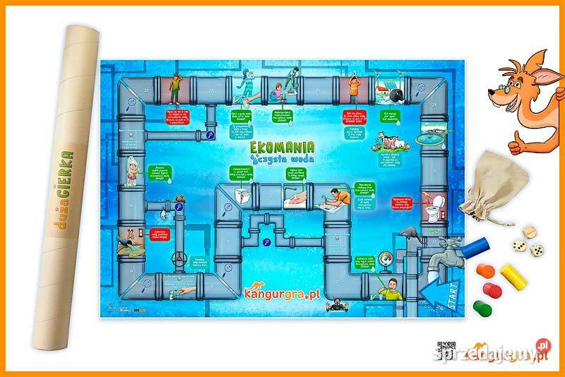 wielka EKO GRA planszowa EKOMANIA czysta woda małopolskie