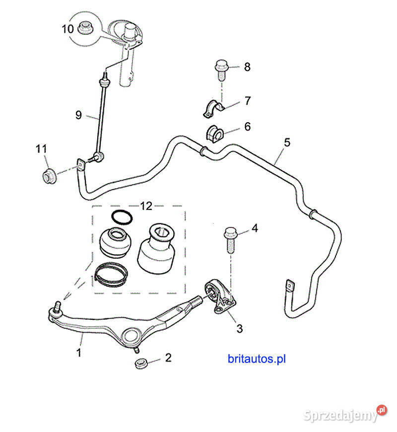 ROVER 75 MG ZT ŁĄCZNIK STABILIZATORA PRZÓD łączniki stabilizatorów Poznań sprzedam