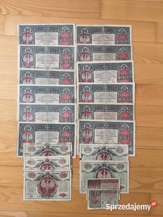 Marki Polskie Generał 1916 duży zestaw Lubartów