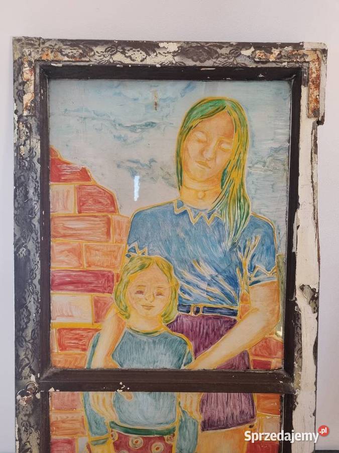 Obraz na starym oknie Obrazki i obrazy Warszawa