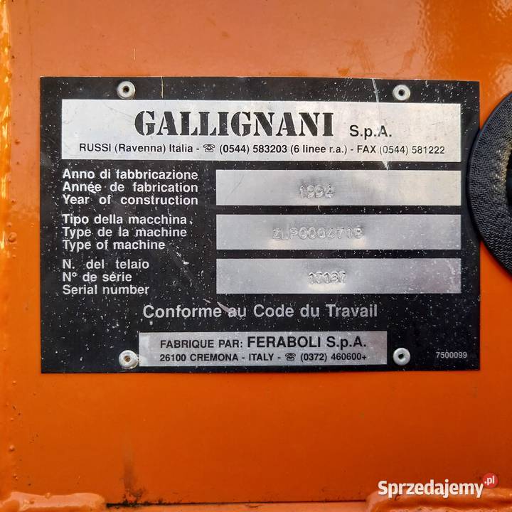Prasa gallignani 6600l Pilica