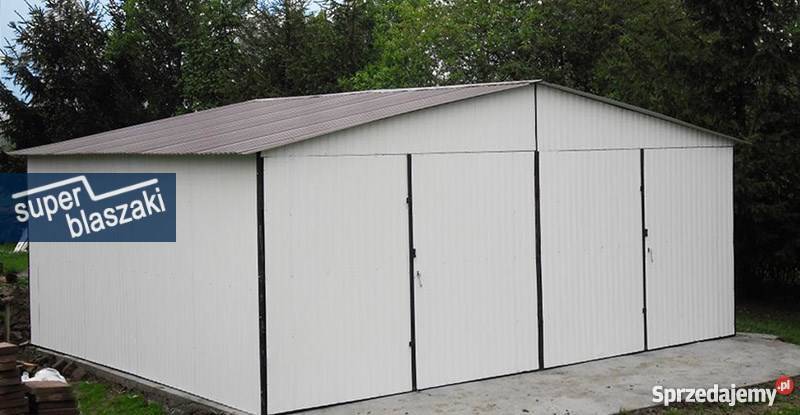 Garaże blaszane 6x5 podwójne blaszaki dwuspady Radomsko