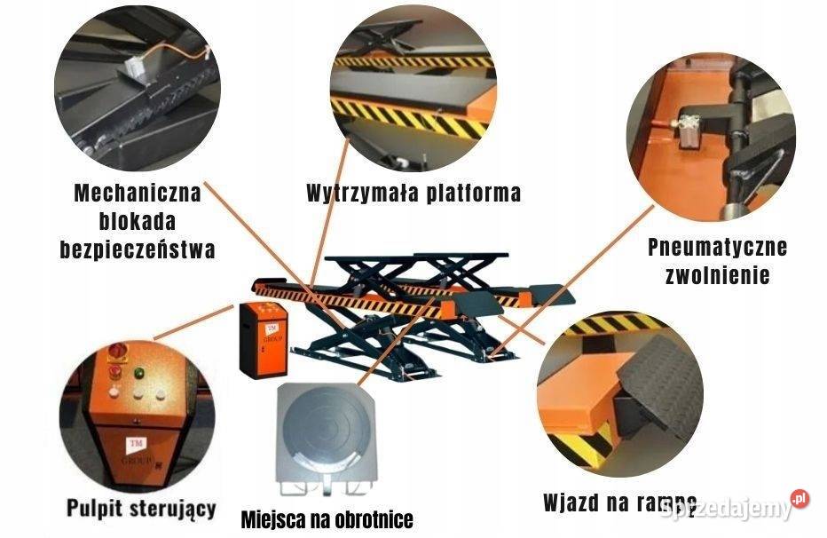 PODNOŚNIK NOŻYCOWY NAJAZDOWY DIAGNOSTYCZNY kujawsko-pomorskie sprzedam
