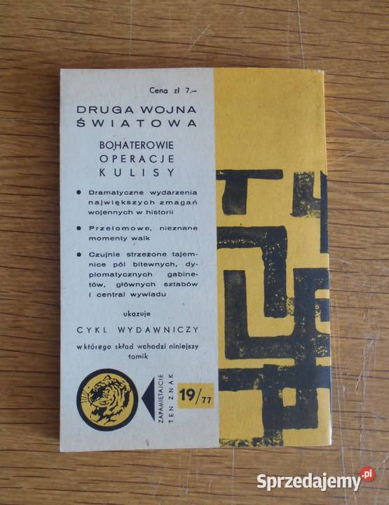 Żółty Tygrys Pięćdziesięciu z Dossel 1977 historyczne