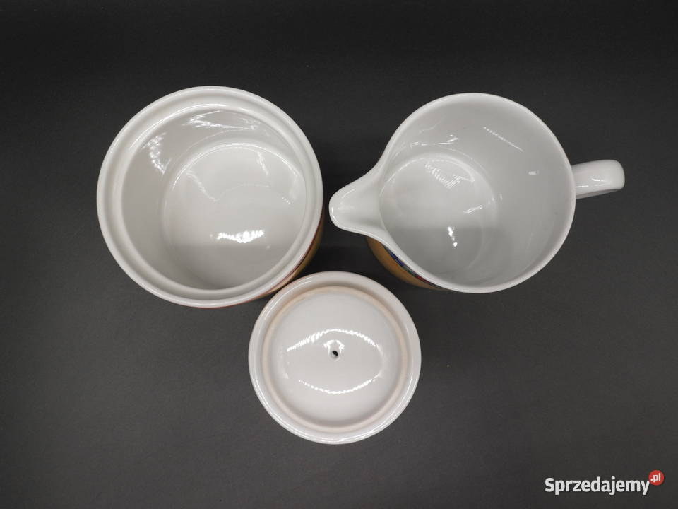 Zestaw Mlecznik Cukiernica Ritzenhoff Breker wielkopolskie Raszków