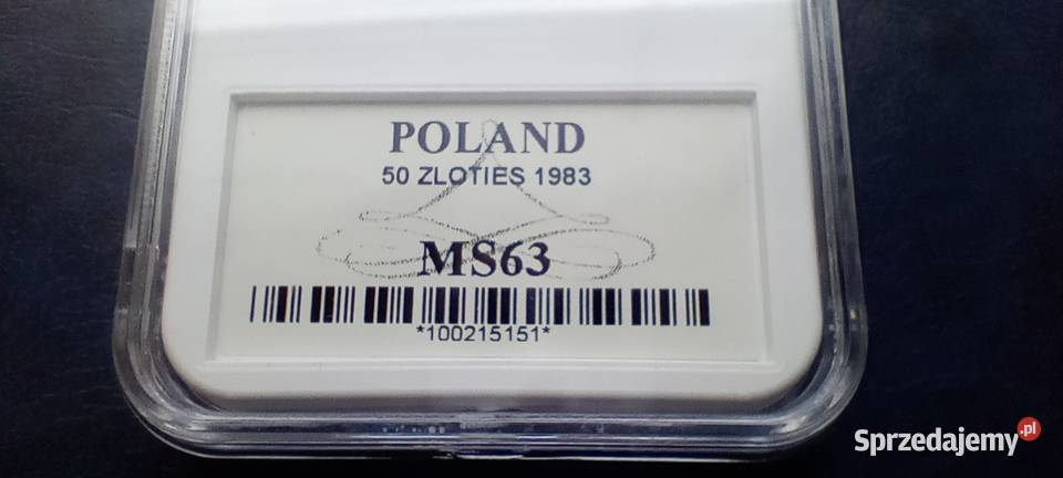 Stare monety 50 złotych 1983 Sobieski grading Lesko