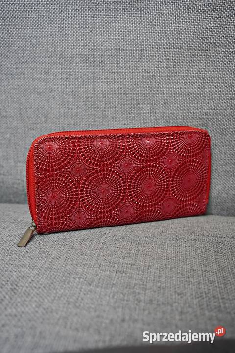 Portfel czerwony damski Warszawa