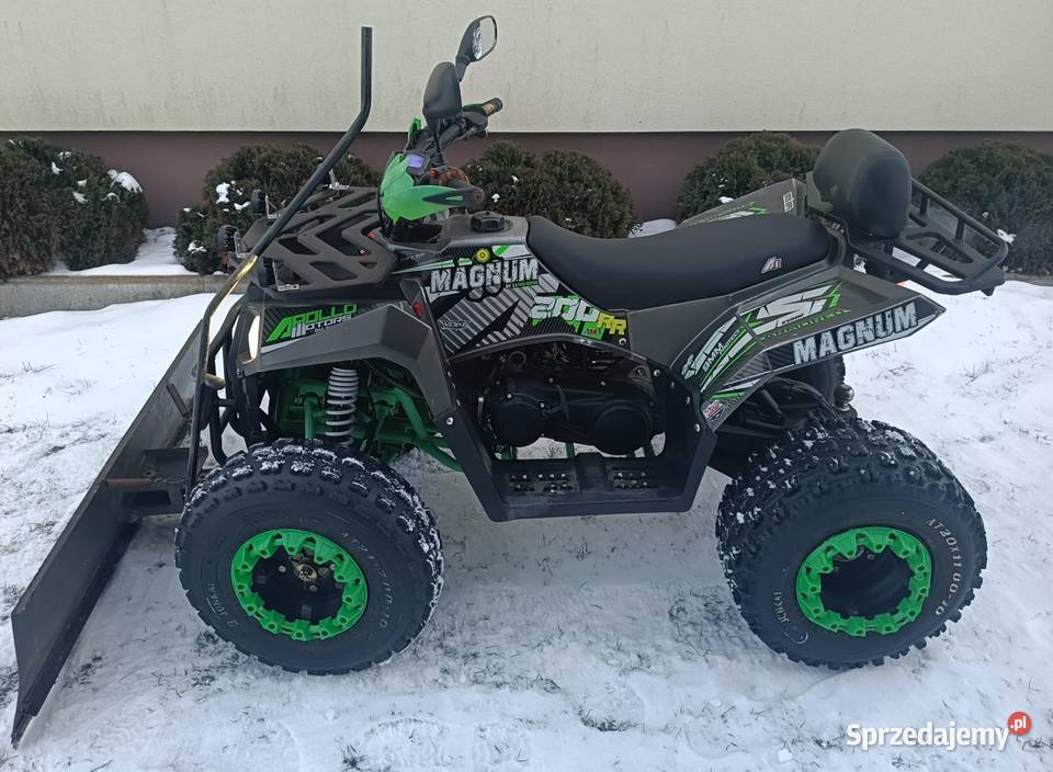 Quad 200 11 z pługiem