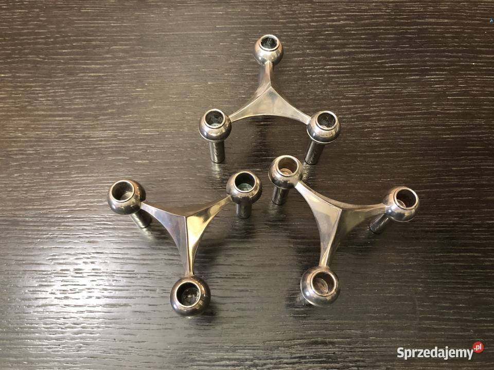 Świecznik chrom Nagel 3 moduły mazowieckie Warszawa