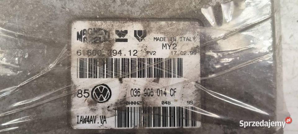 KOMPUTER SILNIKA ECU VOLKSWAGEN GOLF IV osobowe kujawsko-pomorskie Lipno