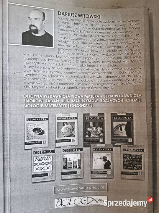 chemia podstawowa rozszerzona dariusz witowski świętokrzyskie Kielce