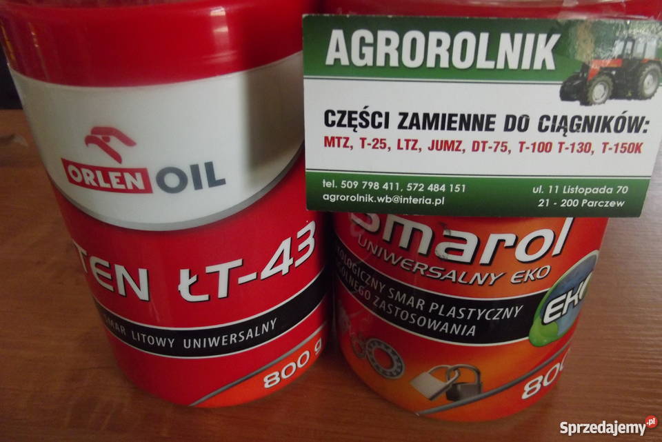 Smary do ciągników i maszyn rolniczych Smary