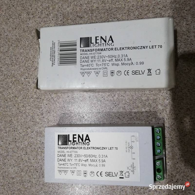 Transformator elektroniczny LET 70 LENA NOWY Pozostałe Sieradz