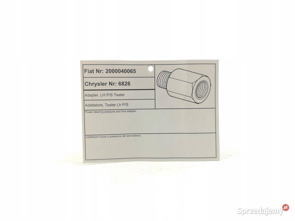 ADAPTER DO MIERZENIA CIŚNIENIA POMPY WSPOMAGANIA