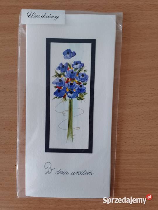 Kartka okolicznościowa W Dniu Urodzin składana sprzedam