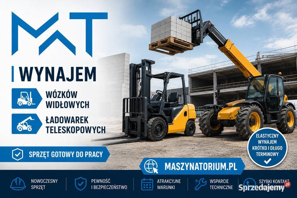Wynajem Wózki widłowe Ładowarki teleskopowe
