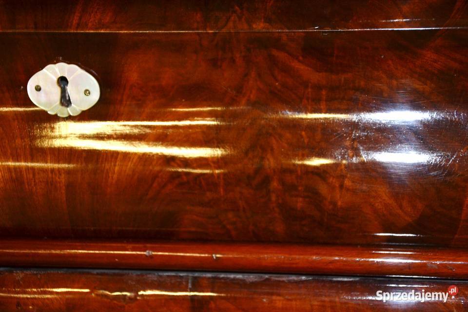 Witryna narożna kątnik biedermeier lata Meble mazowieckie Bronisze