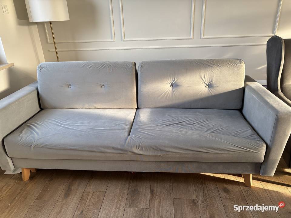 Sofa z fotelem i pufa Zestaw wypoczynkowy 0cm sprzedam