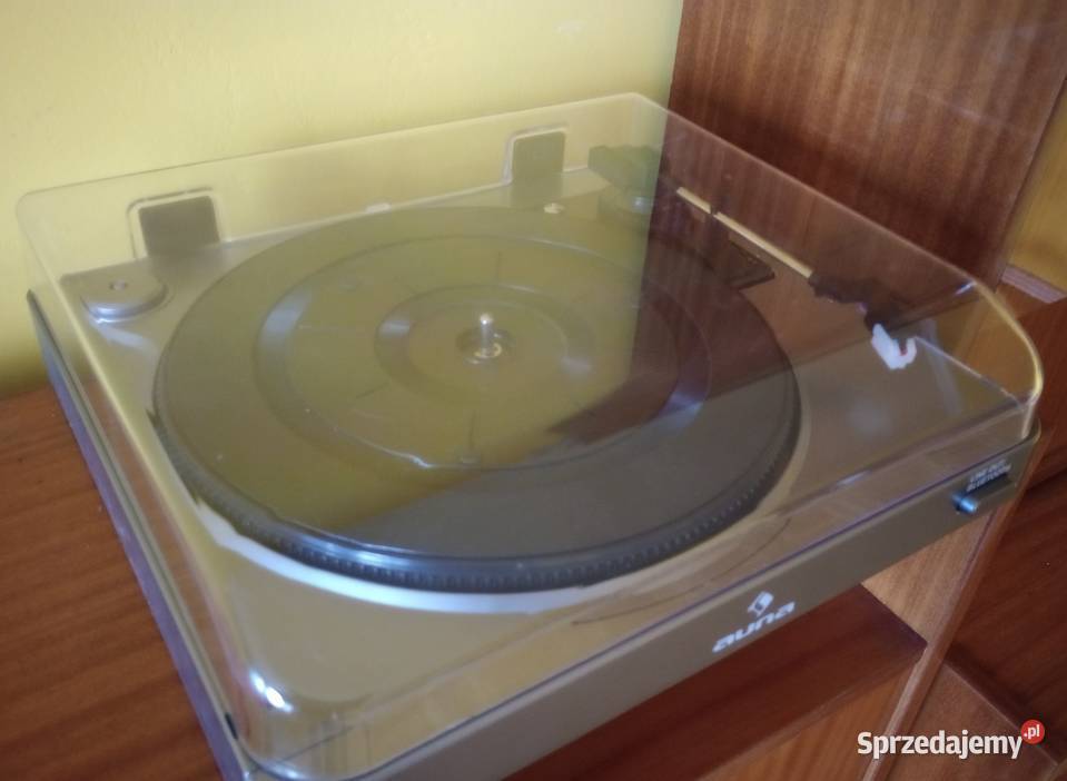 Gramofon AUNA Bluetooth prosty niezawodny Gramofony Piasek