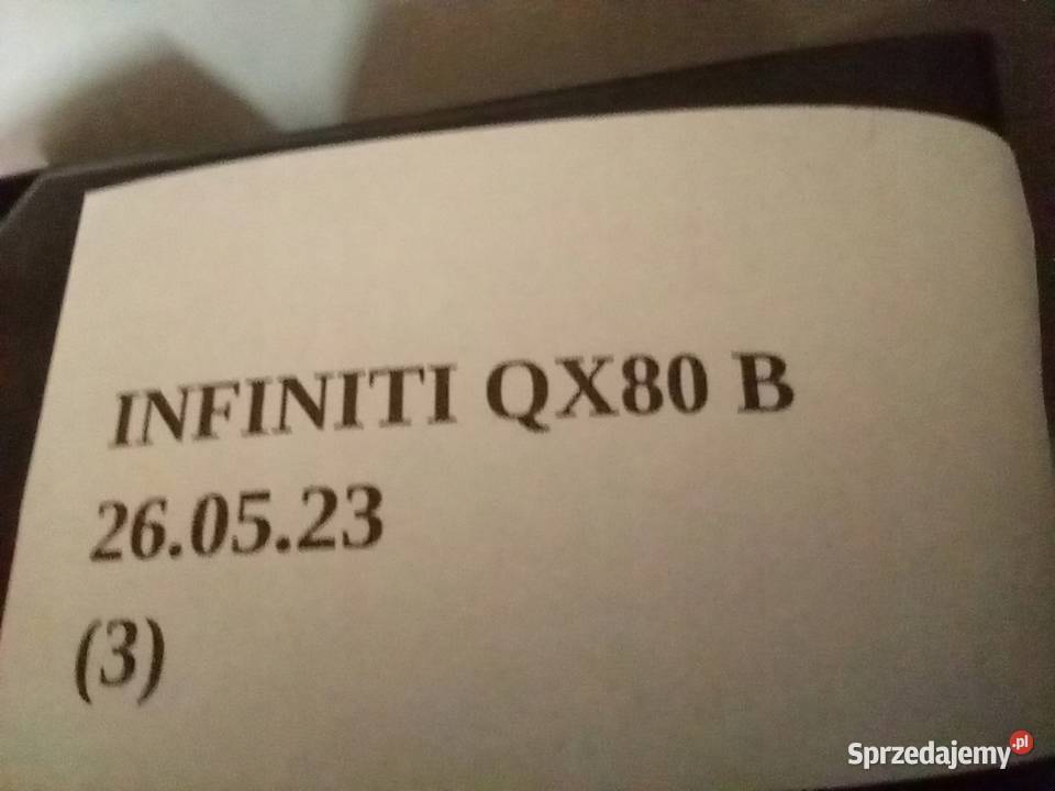 EMBLEMAT ZNACZEK LOGO PRZÓD INFINITI QX80 2018 wielkopolskie Nowy Tomyśl
