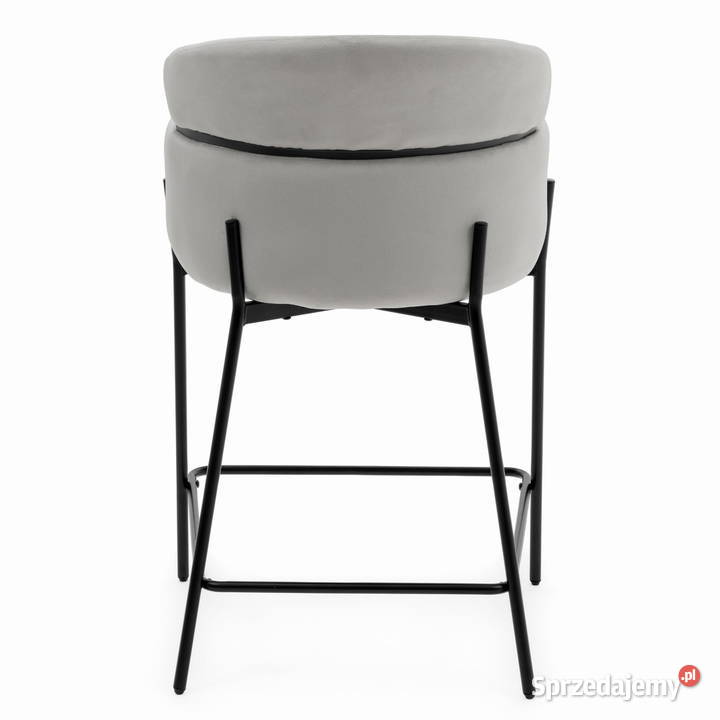 Hoker Tapicerowany Bolzano Jasnoszary Wysyłka Hokery