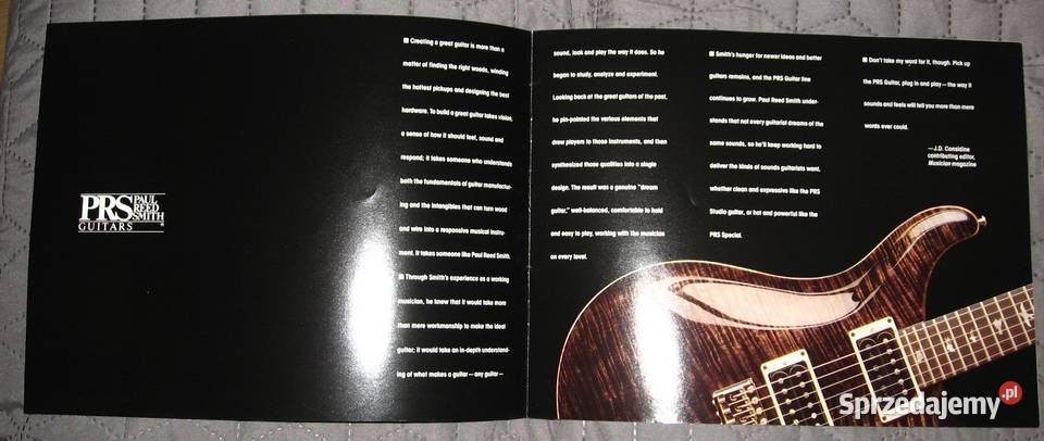PRS Paul Reed Smith katalog gitar 1989 Kępice sprzedam