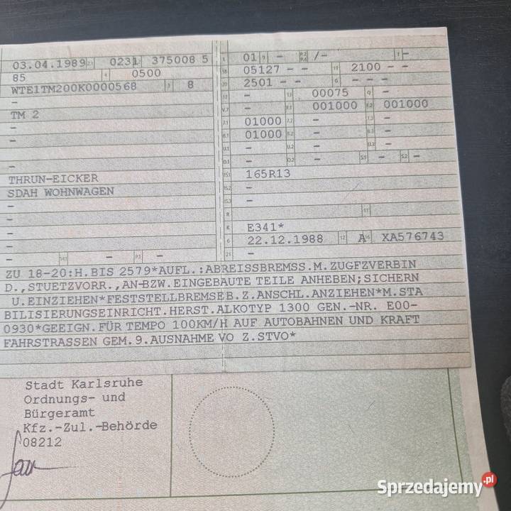 Przyczepa kampingowa THRUNEICKER Częstochowa