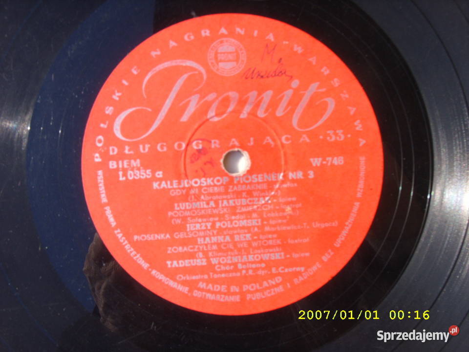 LP WINYL 10 33 OBR Kalejdoskop piosenki 3 płyta winylowa Wołów