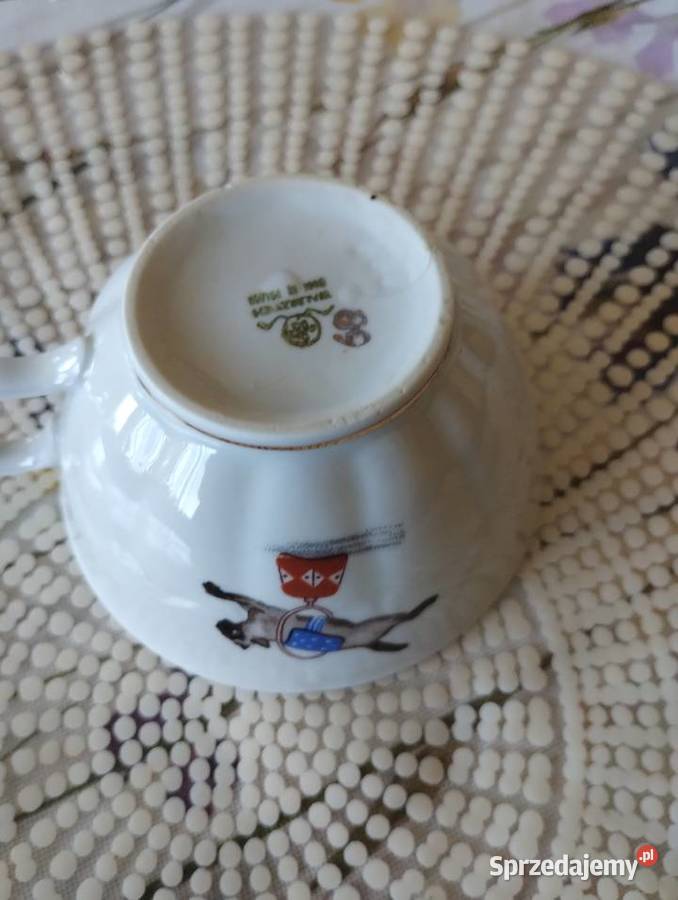 PRL filiżanka porcelana Wałbrzych Cyrk Łódź