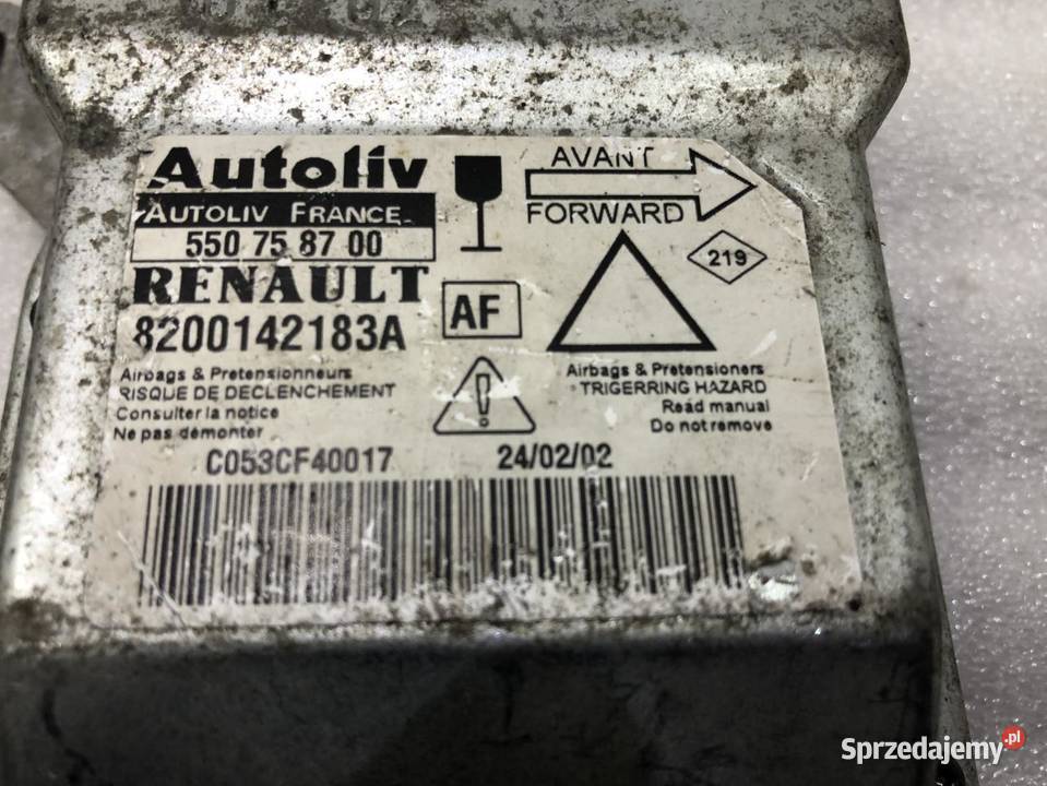 MODUŁ AIRBAG RENAULT LAGUNA II 8200142183A
