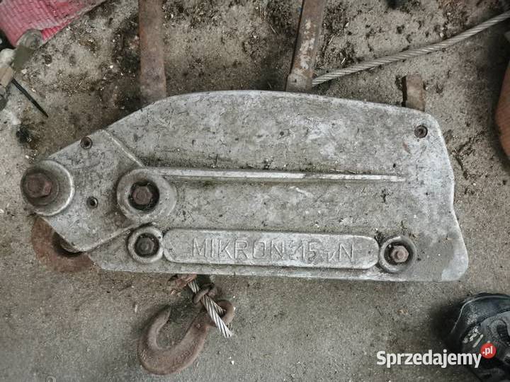WCIĄGARKA LINOWA Mikron RUGCUG KIFOR TIRFOR Grodzisk Wielkopolski sprzedam