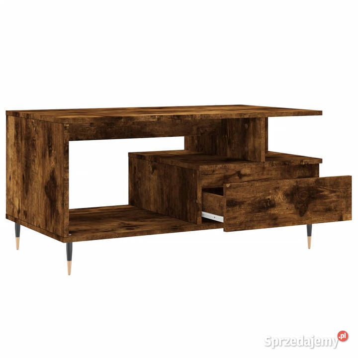 Stolik kawowy przydymiony dąb 90x49x45 WM831017
