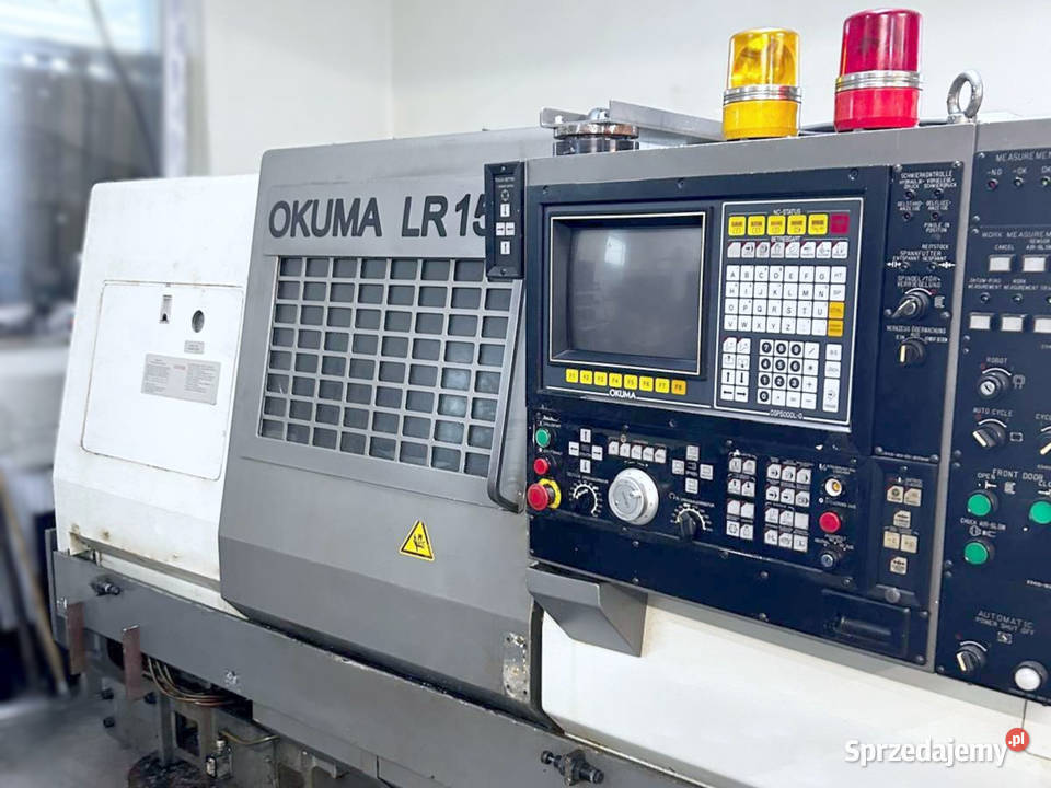 Tokarka CNC OKUMA LR 15 napędzane narzędzia Zabór