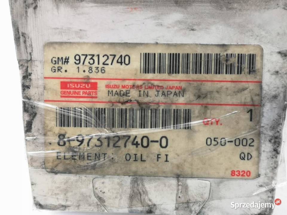 FILTR OLEJU ISUZU TFS NOWY ORYGINAŁ 8973127400 sprzedam